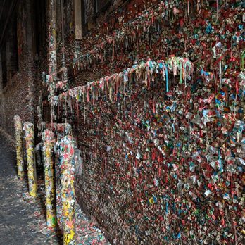 The Gum Wall - Local Flavor Near Me - Seattle, Washington The Gum Wall - Local Flavor Near Me - Seattle, Washington
