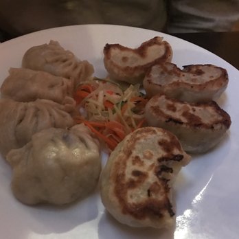 Himalayan Yak - Momos! Half pan fried half steamed. - Himalayan/Nepalese Near Me - Jackson Heights, New York