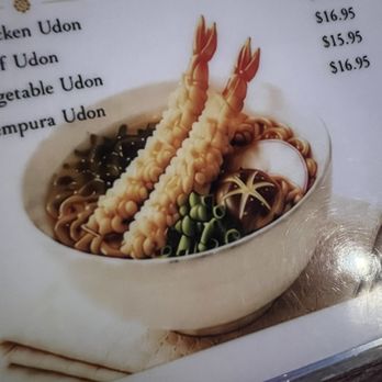 Mirin Cafe - What is supposed to be a tempura udon of... shrimp? Hell, the green onions look like they're bubbling. - Japanese Near Me - Escondido, California Mirin Cafe - What is supposed to be a tempura udon of... shrimp? Hell, the green onions look like they're bubbling. - Japanese Near Me - Escondido, California