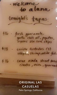 Menu photo 7 Alana Bar & Tapas Palm Springs, CA Menu photo 7 Alana Bar & Tapas Palm Springs, CA