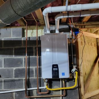 All Hot Water - Navien NPE-240A2 Tankless Water Heater Installed in Crawlspace - Water Heater Installation/Repair Near Me - Seneca, South Carolina