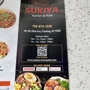 SUKIYA Ramen & Poke - 9/3/2022 - Ramen Near Me - Flushing, New York SUKIYA Ramen & Poke - 9/3/2022 - Ramen Near Me - Flushing, New York