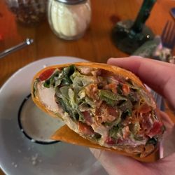 Buffalo chicken wrap- so good!!!