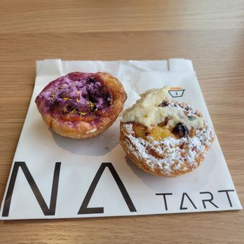 Na Tart - Ube and durian tart. Don't recommend - Desserts Near Me - Flushing, New York