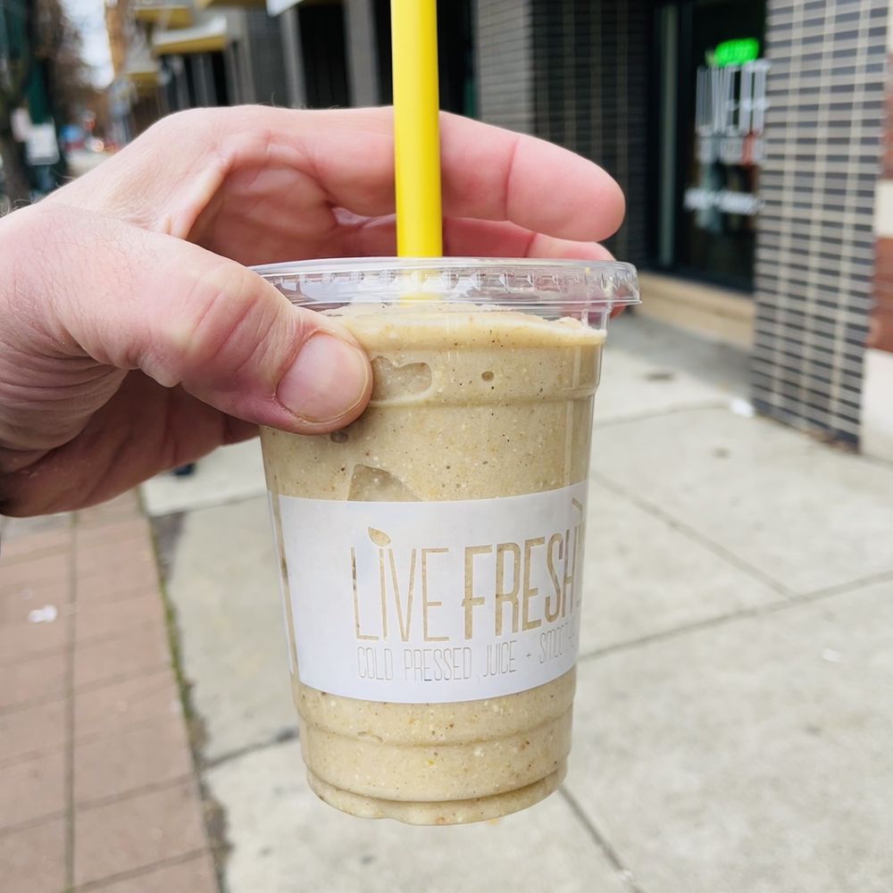 Live Fresh Cold Pressed Juice + Smoothie Bar - Limited Holiday flavor, Ginger Snap - Juice Bars & Smoothies Near Me - Pittsburgh, Pennsylvania