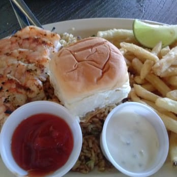 Mambo Seafood - Grilled 6 piece jumbo shrimp with ruce and fries - Seafood Near Me - Houston, Texas Mambo Seafood - Grilled 6 piece jumbo shrimp with ruce and fries - Seafood Near Me - Houston, Texas