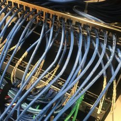 Raycomm Systems - Cat 6 cabling before termination on patch panel