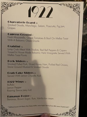 Menu photo 3 1922 El Paso, TX