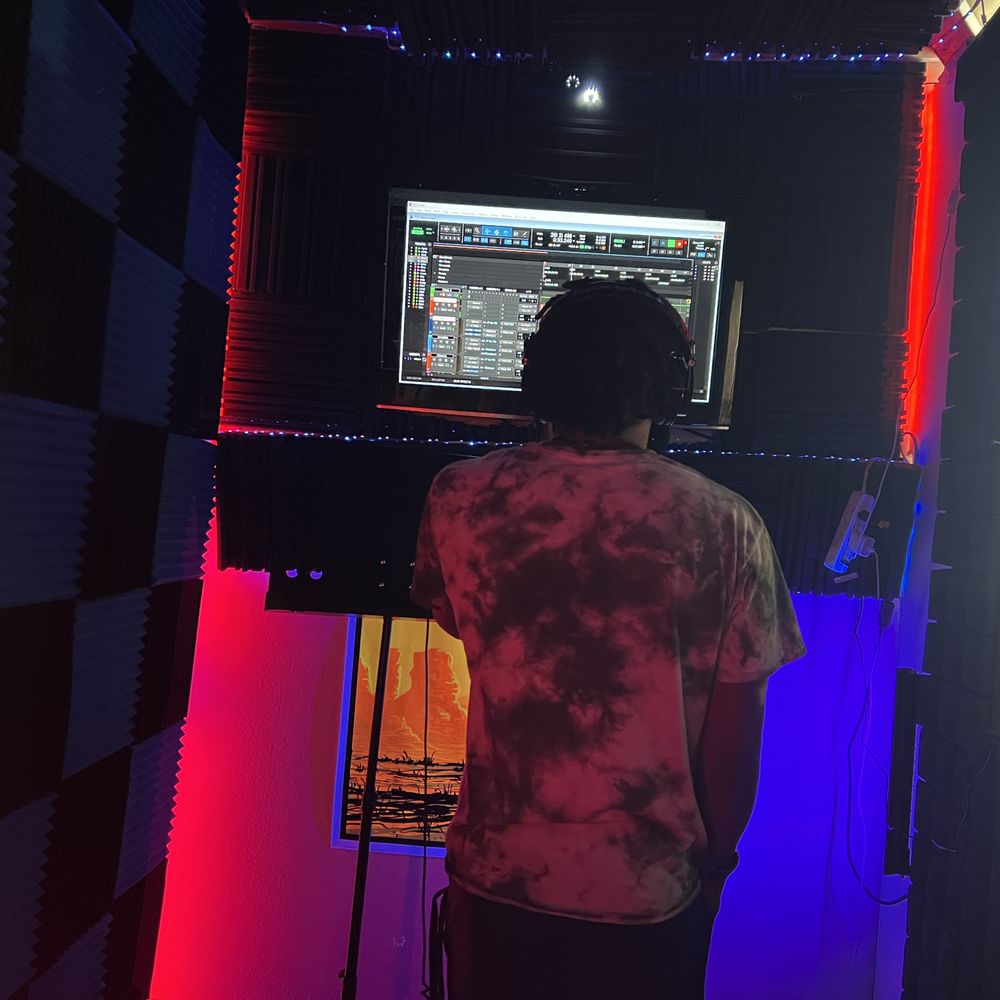 Stop Playing Studios - me recording in the booth - Music Production Services Near Me - San Antonio, Texas