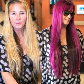 Rumors Salon - She came in for her 60th bday, wanted something bold. So fun - Hair Salons Near Me - Vista, California Rumors Salon - She came in for her 60th bday, wanted something bold. So fun - Hair Salons Near Me - Vista, California