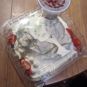 Michelangelo Pizzeria - McC*mshot salad (if you don't know what I'm talking about it's a meme.) Wedge Salad, way too much dressing. - Pizza Near Me - Mattituck, New York Michelangelo Pizzeria - McC*mshot salad (if you don't know what I'm talking about it's a meme.) Wedge Salad, way too much dressing. - Pizza Near Me - Mattituck, New York