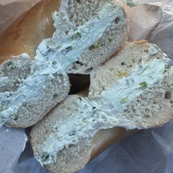 David's Bagels - New City - Plain Bagel Scallion Cream Cheese