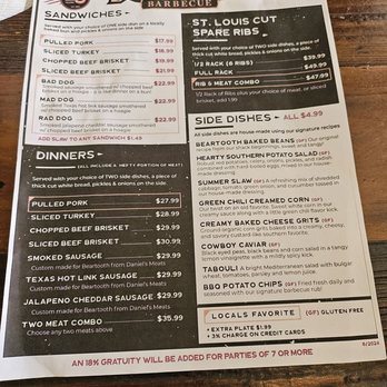 Beartooth Barbecue - Menu - Barbeque Near Me - West Yellowstone, Montana Beartooth Barbecue - Menu - Barbeque Near Me - West Yellowstone, Montana