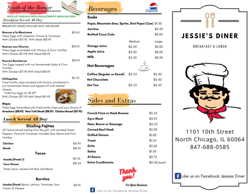 Menu photo 4 Jessie's Diner North Chicago, IL Menu photo 4 Jessie's Diner North Chicago, IL