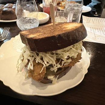 Pillar - Chicken sandwich - New American Near Me - Dallas, Texas Pillar - Chicken sandwich - New American Near Me - Dallas, Texas