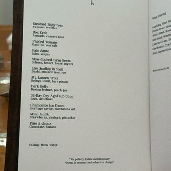 Heritage - July 5, 2025 Menu - Modern European Near Me - Long Beach, California