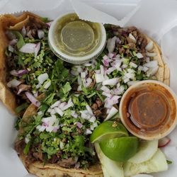 Taqueria Papucho - 3 Tacos de Carne Asada. $9 (but I always tip when I can.