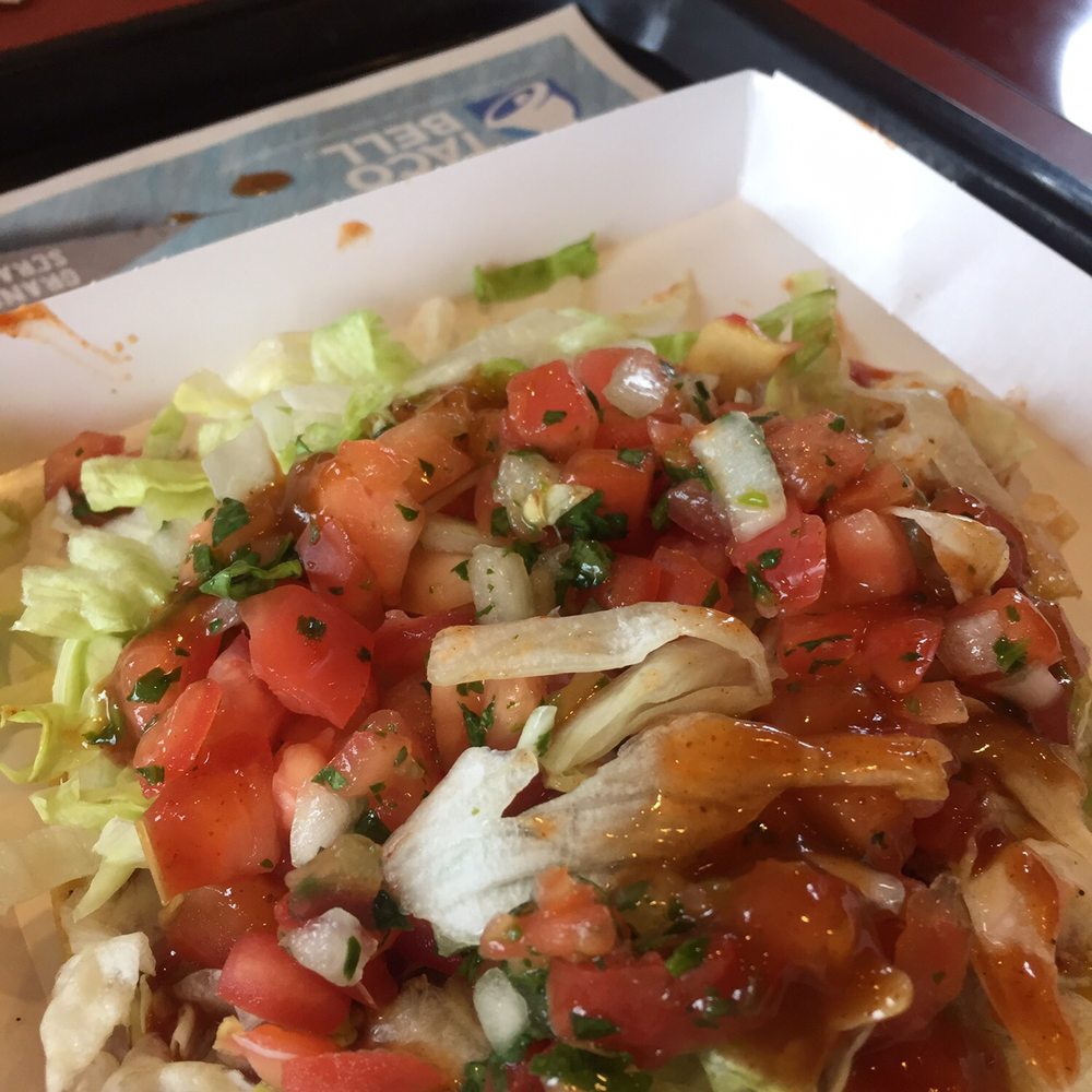 Tostadas without cheese replaced with tomatoes. Tostadas without cheese replaced with tomatoes.