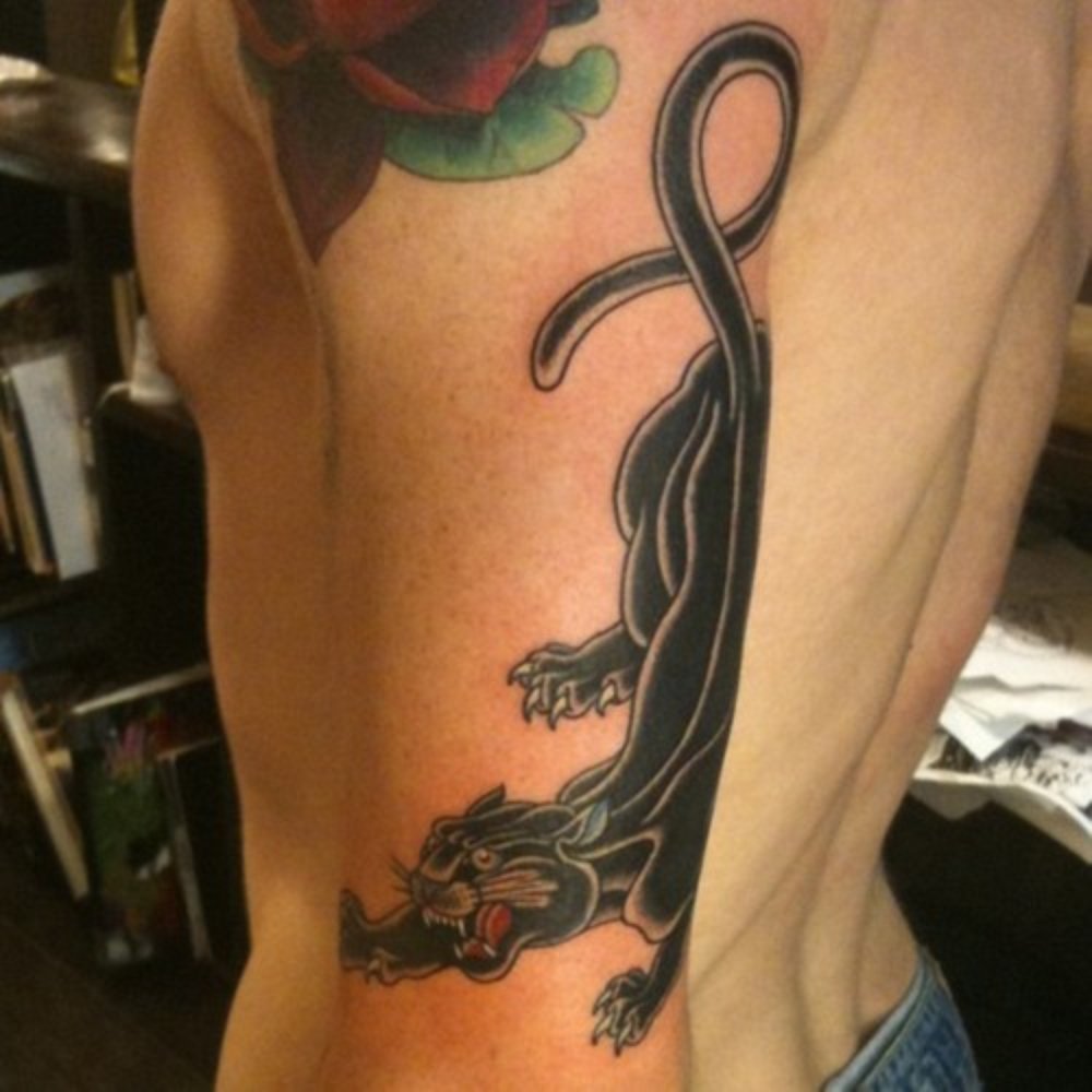 Ocho Placas Tattoos - Black Panther done by Javier Betancourt. - Tattoo Near Me - Miami, Florida