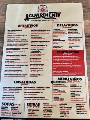 Menu photo 3 Aguardiente Orlando, FL