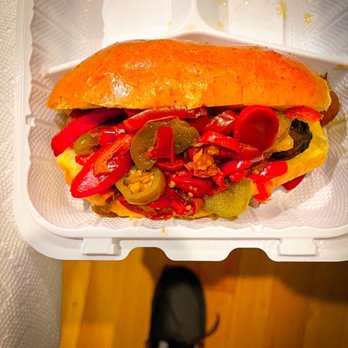Snake Hill - Hot Louie with hot & sweet peppers - Cocktail Bars Near Me - Baltimore, Maryland