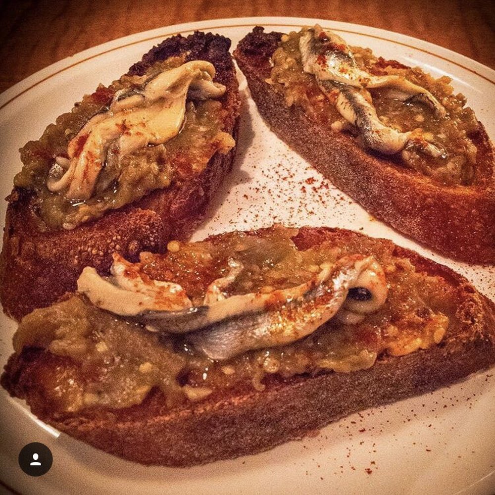 Cote De Boeuf - Anchovies and egg plant purée appetizer - Meat Shops Near Me - Toronto, Ontario Cote De Boeuf - Anchovies and egg plant purée appetizer - Meat Shops Near Me - Toronto, Ontario