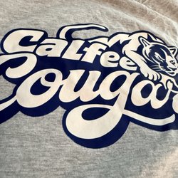 Unique Embroidery - Calfee Cougars Shirt.. in blue..