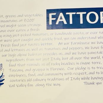 Fattoria - Menu - Italian Near Me - Beaver Creek, Colorado Fattoria - Menu - Italian Near Me - Beaver Creek, Colorado