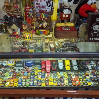 Russell's Cafe - Some of their tiny cars....one of our sons is a collector too, he is in OKC so I had to send him a picture - Diners Near Me - Glenrio, New Mexico