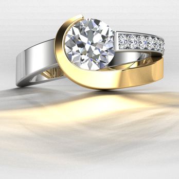 Brian Walters The RingMaker - Two-tone wrap BW original © - Jewelry Near Me - Wayzata, Minnesota