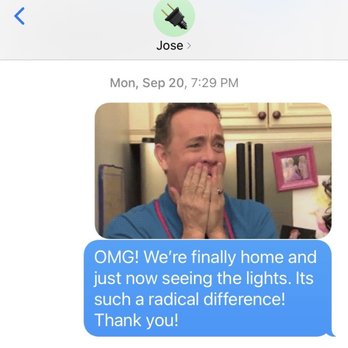 Affordable Electrical - My text to Jose after seeing the recessed lighting for the first time. - Electricians Near Me