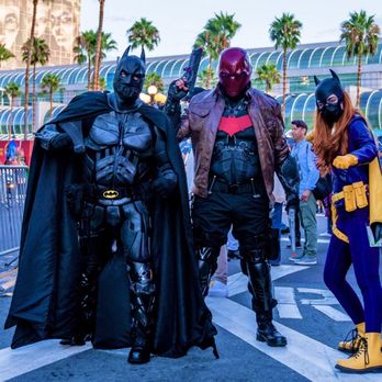 Comic-Con International - San Diego - ComicCon attendees:Batman and his crew - Festivals Near Me - San Diego, California Comic-Con International - San Diego - ComicCon attendees:Batman and his crew - Festivals Near Me - San Diego, California