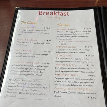 The Rustic Table - Breakfast All Day! - New American Near Me - Emigrant Gap, California