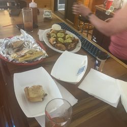 Stuffed mushrooms and a Patti melt.
