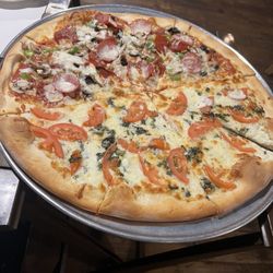 Verona Italian Cafe - Half margarita pizza/verona special pizza