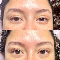 Alluring Complexions Artistry - Before lash lift, after lash lift