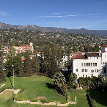 Santa Barbara County Courthouse - Spectacular views of the surrounding areas of Santa Barbara and the courthouse's sunken gardens; Taken from the clock tower viewing deck - Landmarks & Historical Buildings Near Me - Santa Barbara, California