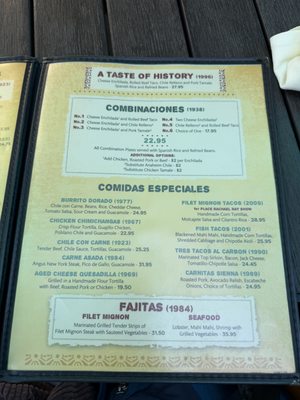 Menu photo 3 El Cholo Newport Beach, CA