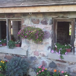 City of Leduc Cultural Village and Stone Barn Garden - This was an old milking shed that's now part of the garden.