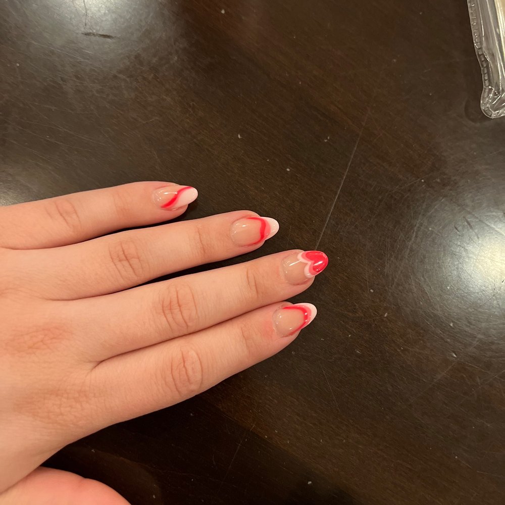 Timberline Nails & Lashes - He came up with the hearts - Nail Salons Near Me - Fort Collins, Colorado