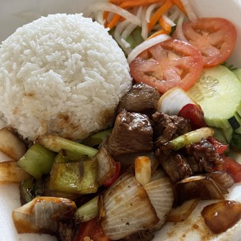 Pho Viet 101 - C67. Grilled Shaking Beef Rice. 5 . The beef was tender & flavorful. The veggies were perfectly cooked. - Vietnamese Near Me - Clovis, California Pho Viet 101 - C67. Grilled Shaking Beef Rice. 5 . The beef was tender & flavorful. The veggies were perfectly cooked. - Vietnamese Near Me - Clovis, California
