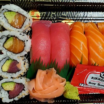 Ichiban Mikoshi Sushi - Salmon and tun lovers combo - Sushi Bars Near Me - Gaithersburg, Maryland Ichiban Mikoshi Sushi - Salmon and tun lovers combo - Sushi Bars Near Me - Gaithersburg, Maryland