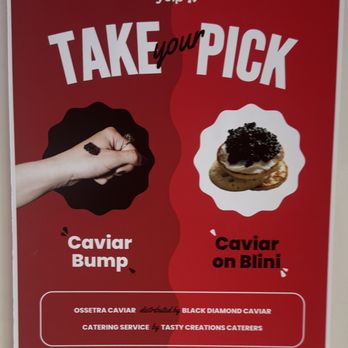 All Aboard Yelp - Caviar station sign - Yelp Events Near Me - New York, New York