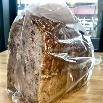 Flour Market - loaf of walnut levain  ready to toast  love the bread from the flour market - Bakeries Near Me - Portland, Oregon