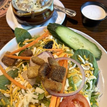 Carolina Ale House - House Garden Salad and French Onion Soup - American Near Me - Winston-salem, North Carolina Carolina Ale House - House Garden Salad and French Onion Soup - American Near Me - Winston-salem, North Carolina