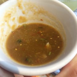 Los Charros - HOT Salsa verde - you have to request it.