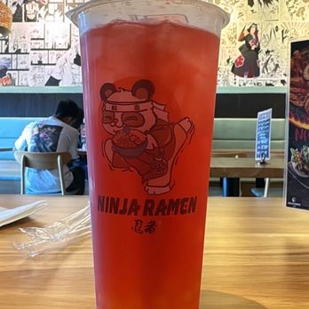 Ninja Ramen - Raspberry Pom Pom Tea - Ramen Near Me - Lancaster, Pennsylvania
