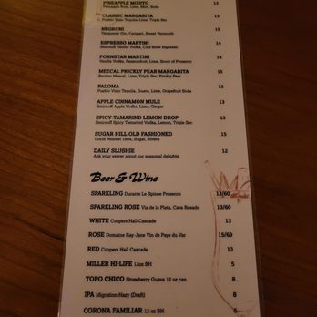 Sugarhill - Menu (Dec 2022) - Bars Near Me - Portland, Oregon Sugarhill - Menu (Dec 2022) - Bars Near Me - Portland, Oregon