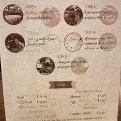 Mongolian BBQ Grill - Updated menu on 12/24/23