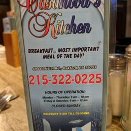 a sign for the restaurant